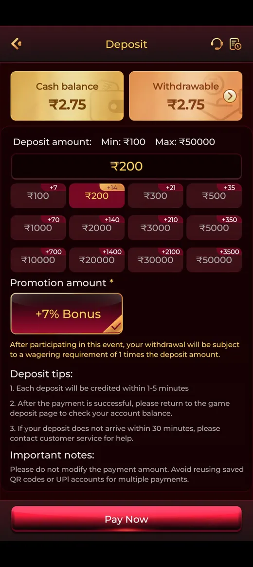IC7 live dealer table in play with the betting panel open