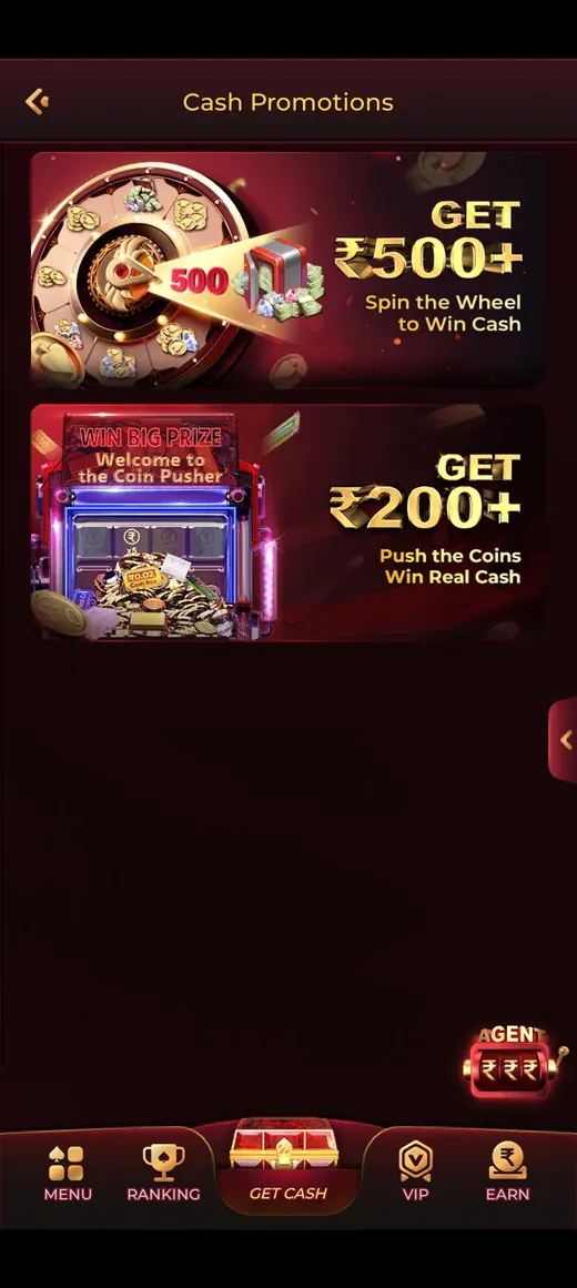 IC7 Teen Patti card game screen showing the dealt hand and stake controls